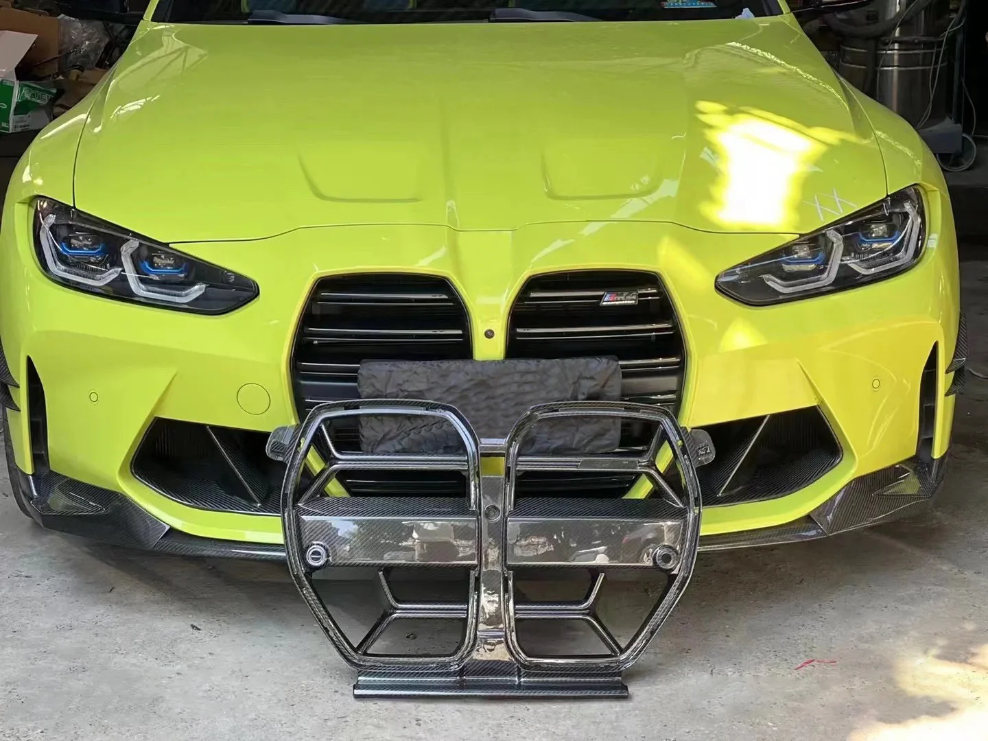 BMW M3 G80 / M4 G82 Dry Carbon Fiber Front Grille - Image 8