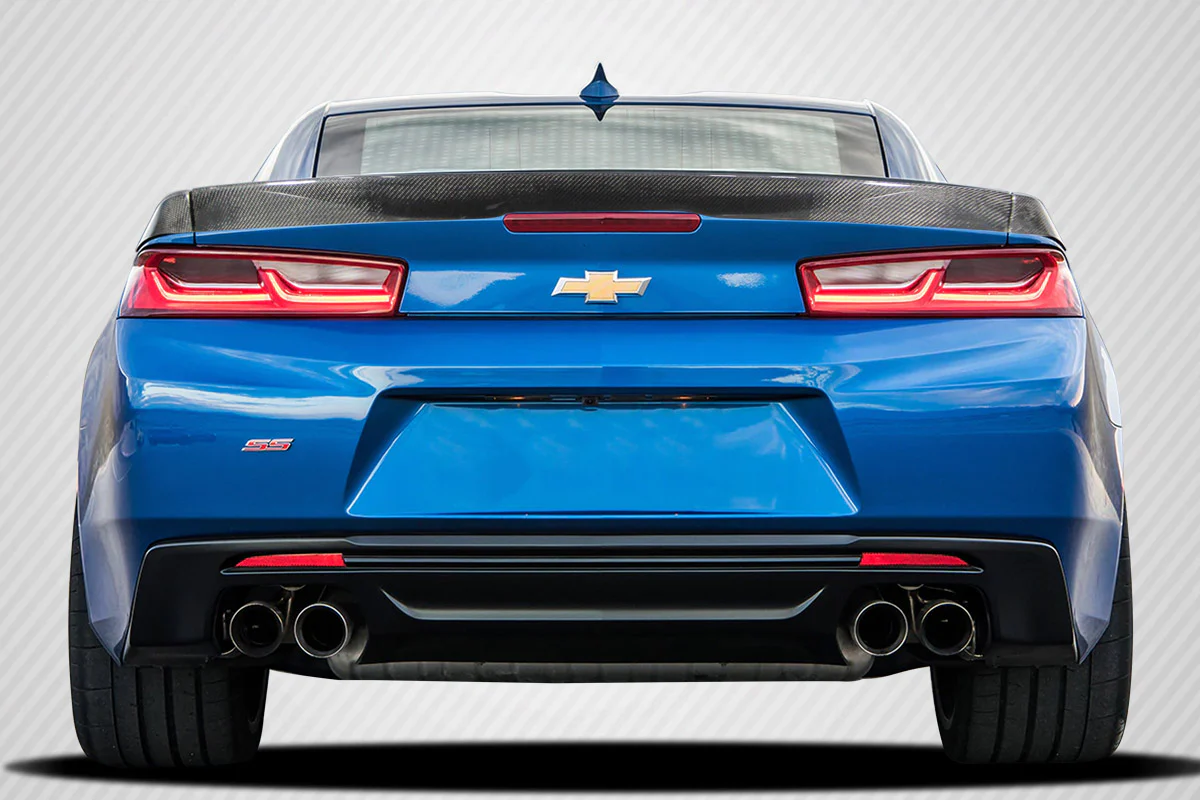 Chevrolet Camaro (2016-2023) Carbon Fiber Blade Look Rear Wing Spoiler - Image 5