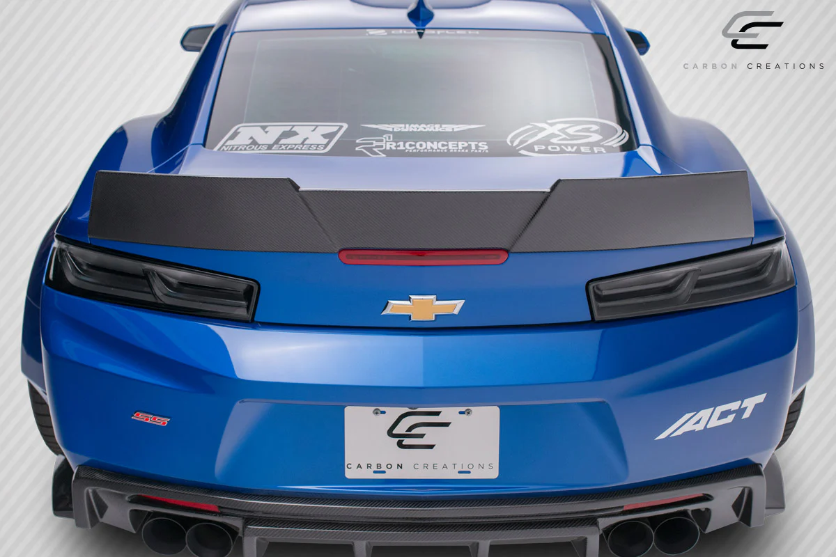 Chevrolet Camaro (2016-2023) Carbon Fiber DriTech Grid Rear Wing Spoiler - Image 7