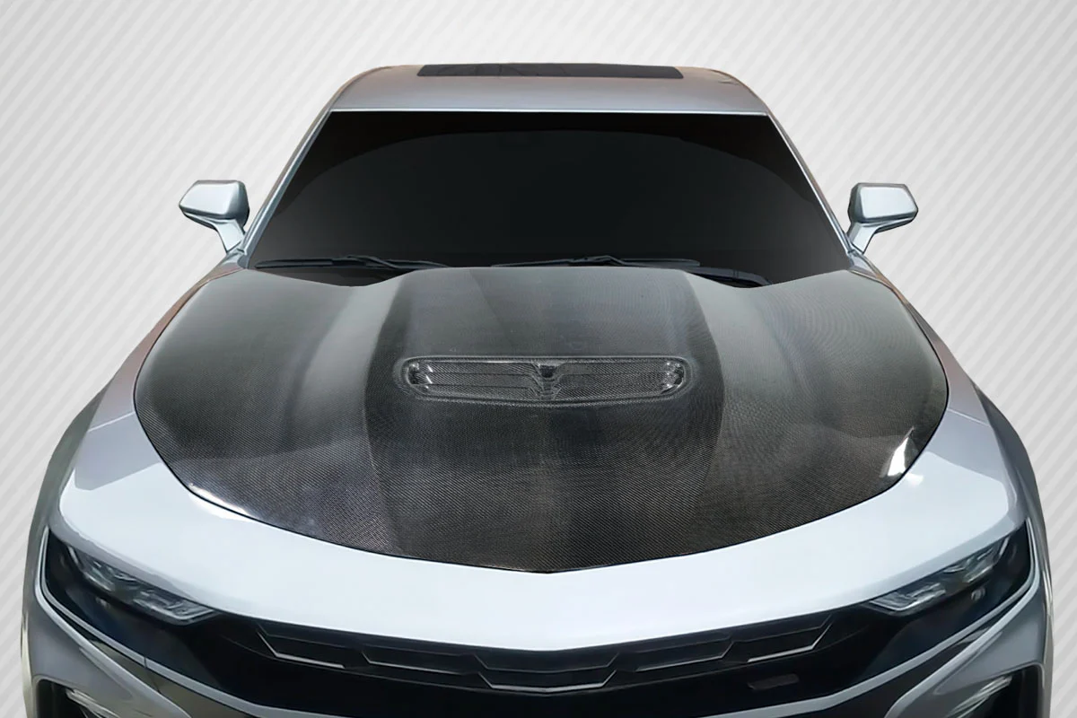 Chevrolet Camaro (2016-2023) Carbon Fiber SS Look Hood - Image 9