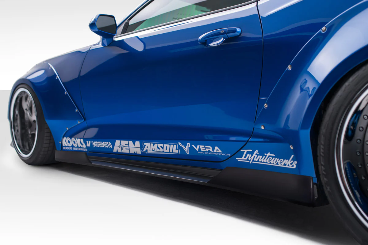 Chevrolet Camaro (2016-2023) Grid Side Splitters - Image 7