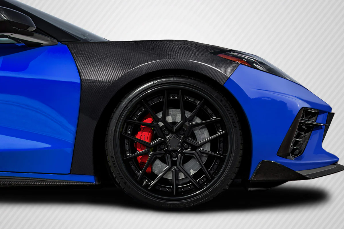 Chevrolet Corvette C8 Carbon Fiber OEM Look Front Fenders - Image 6