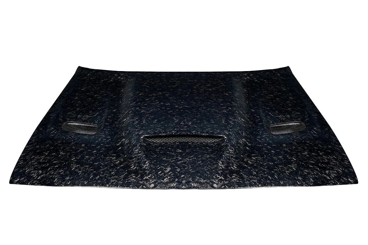Dodge Challenger (2008-2023) Carbon Fiber AeroForge Dritech Hellcat Look Hood