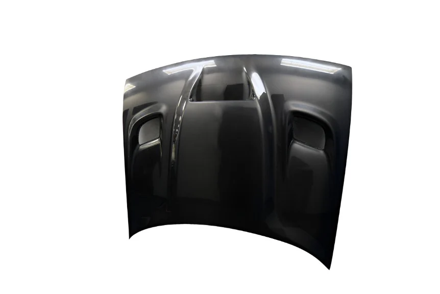 Dodge Challenger (2008-2023) Carbon Fiber Dritech Hellcat Look Hood - Image 5