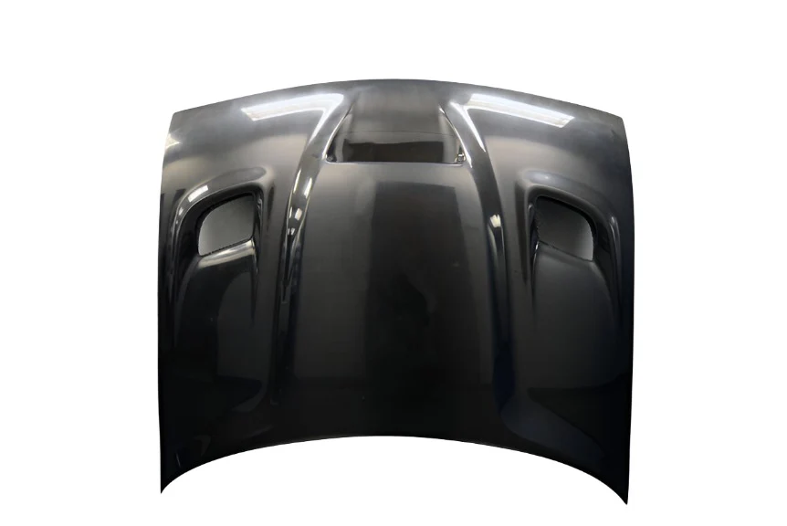 Dodge Challenger (2008-2023) Carbon Fiber Dritech Hellcat Look Hood - Image 6