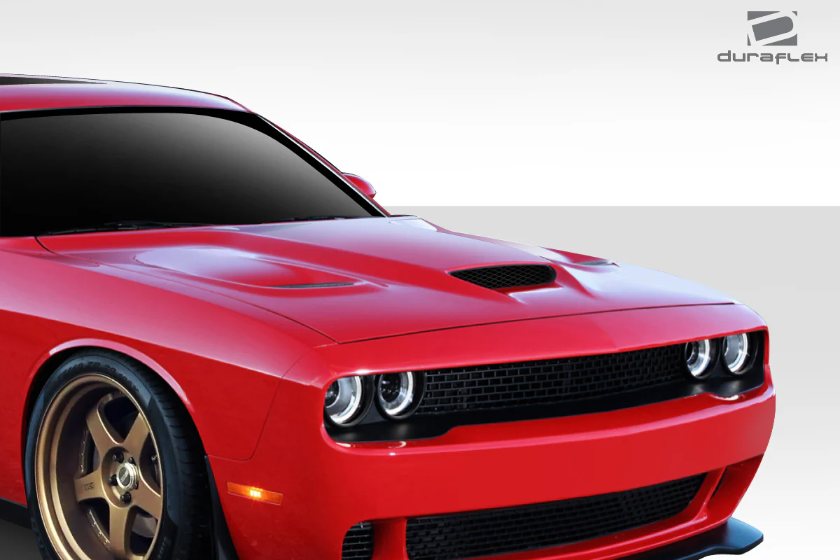 Dodge Challenger (2008-2023) Hellcat Look Hood - Image 8