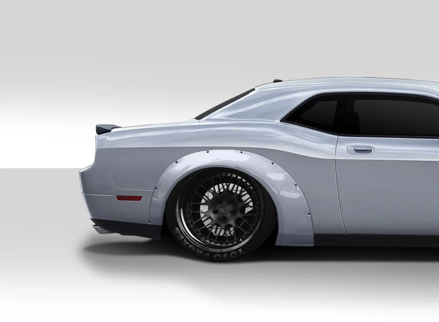 Dodge Challenger (2008-2023) Novara Wide Body Rear Fender Flares - Image 7
