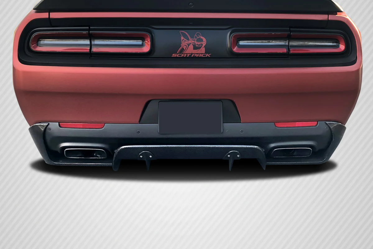 Dodge Challenger (2015-2023) Carbon Fiber Circuit Rear Diffuser - Image 5