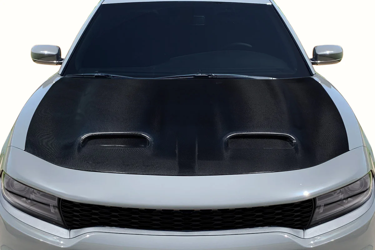 Dodge Charger (2015-2023) Carbon Fiber Redeye V2 Hood - Image 5