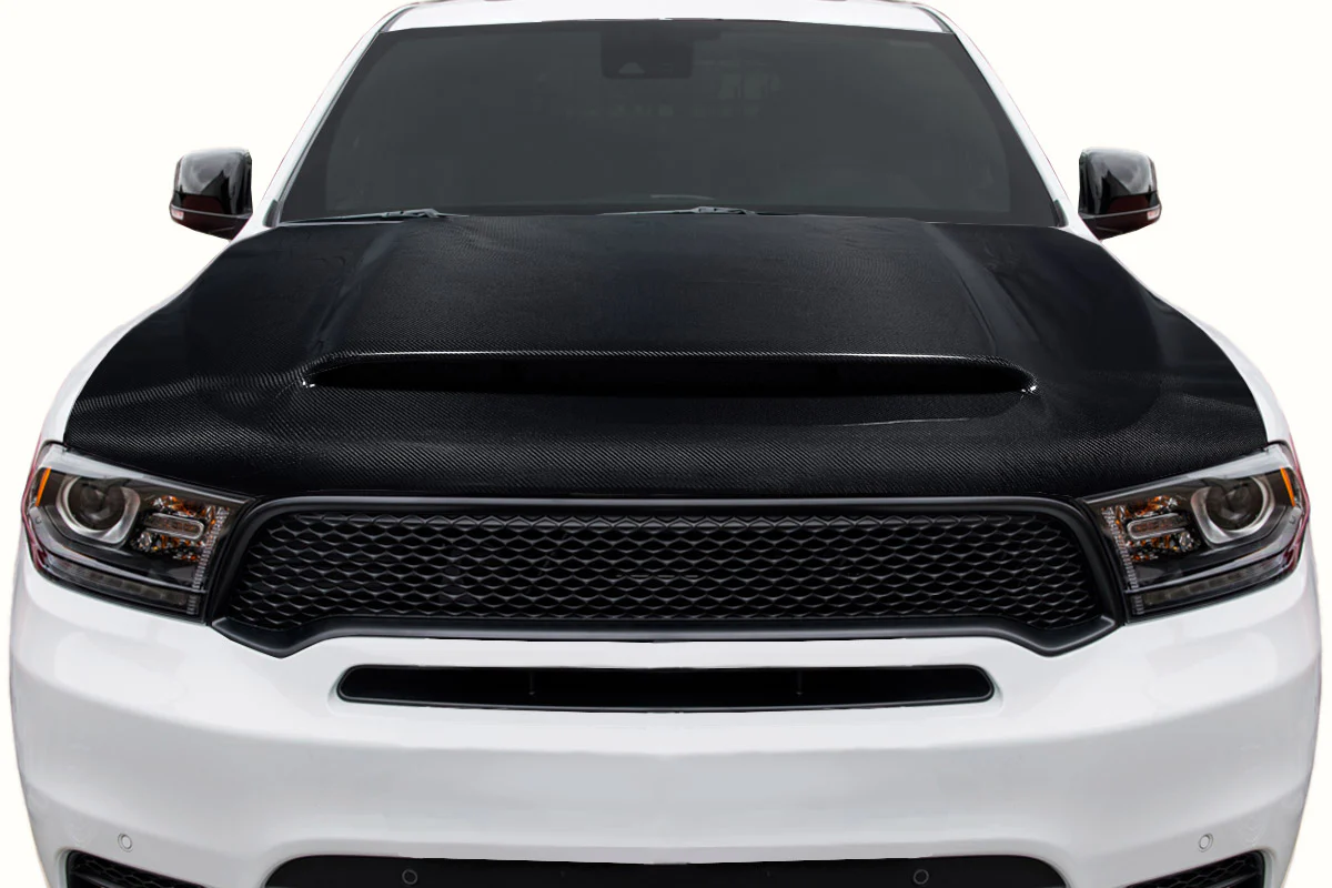Dodge Durango (2011-2023) Carbon Fiber Demon Look Hood - Image 6