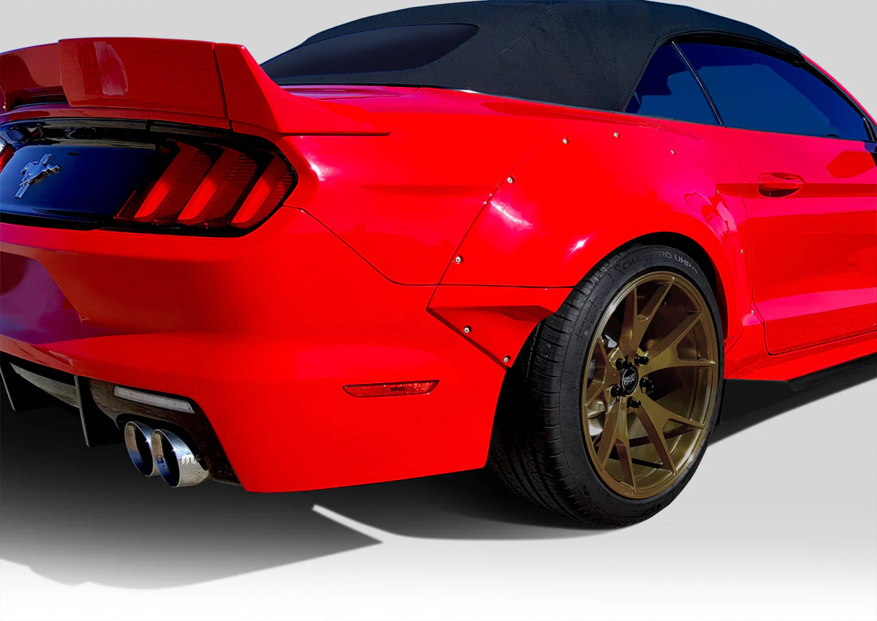 Ford Mustang (2015-2023) Grid Wide Body Rear Fender Flares - Image 3
