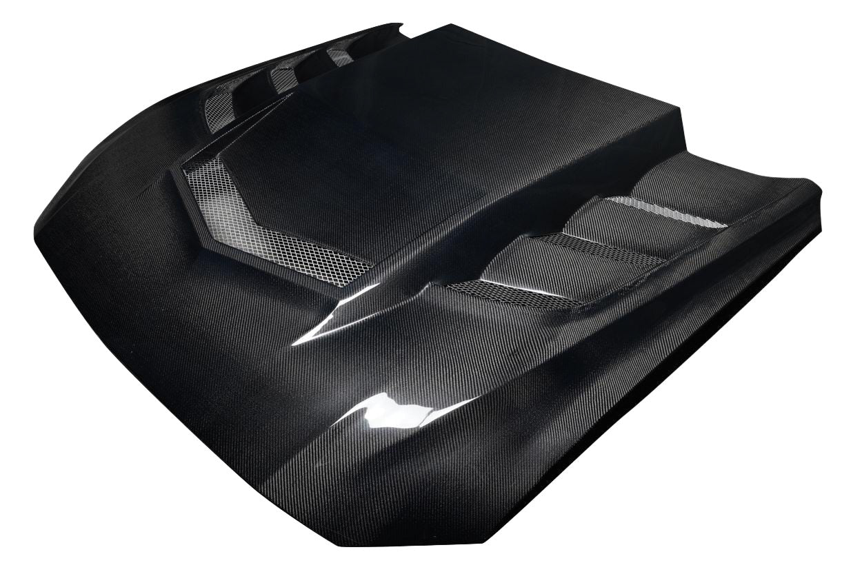 Ford Mustang (2018-2023) Carbon Fiber Interceptor Hood - Image 2