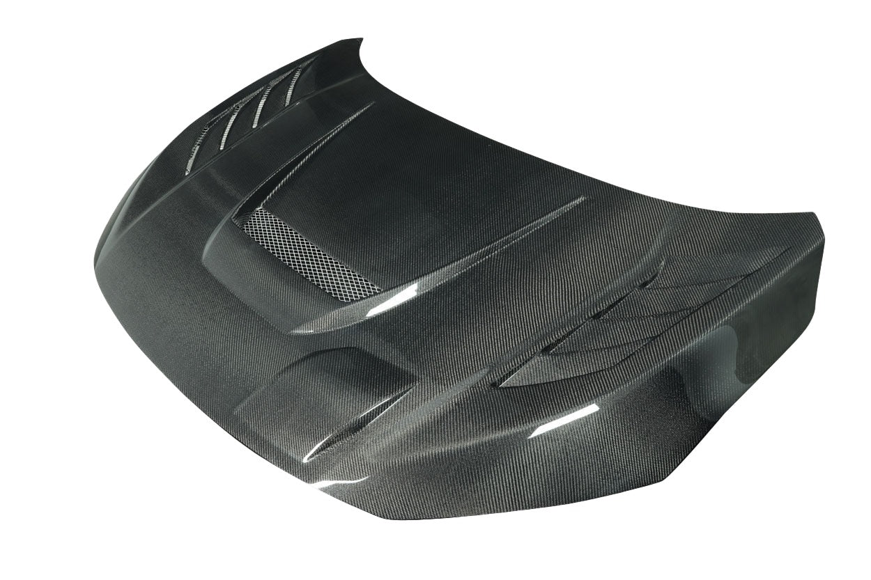Honda Civic (2016-2021) Carbon Fiber Time Attack Hood - Image 2