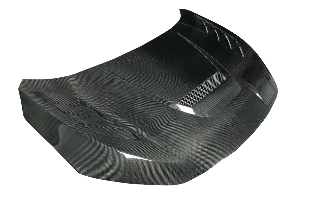 Honda Civic (2016-2021) Carbon Fiber Time Attack Hood - Image 3