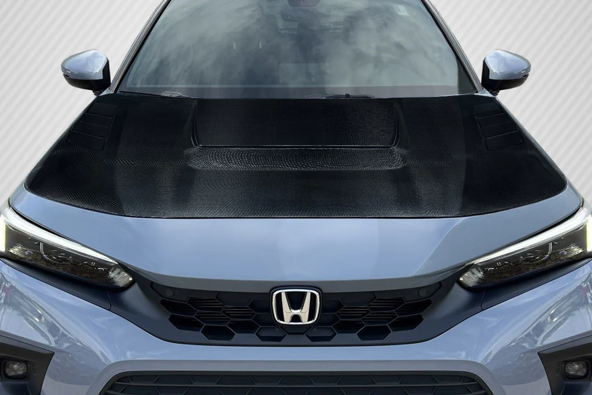 Honda Civic (2022-2023) Carbon Fiber Suzuka Hood - Image 5