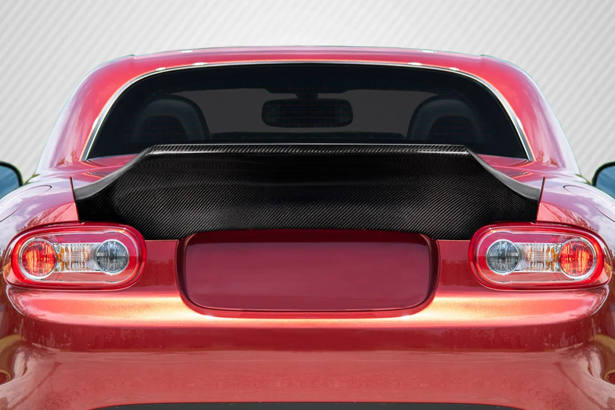 Mazda Miata MX-5 (2006-2015) Carbon Fiber High Kick Rear Wing Spoiler - Image 6