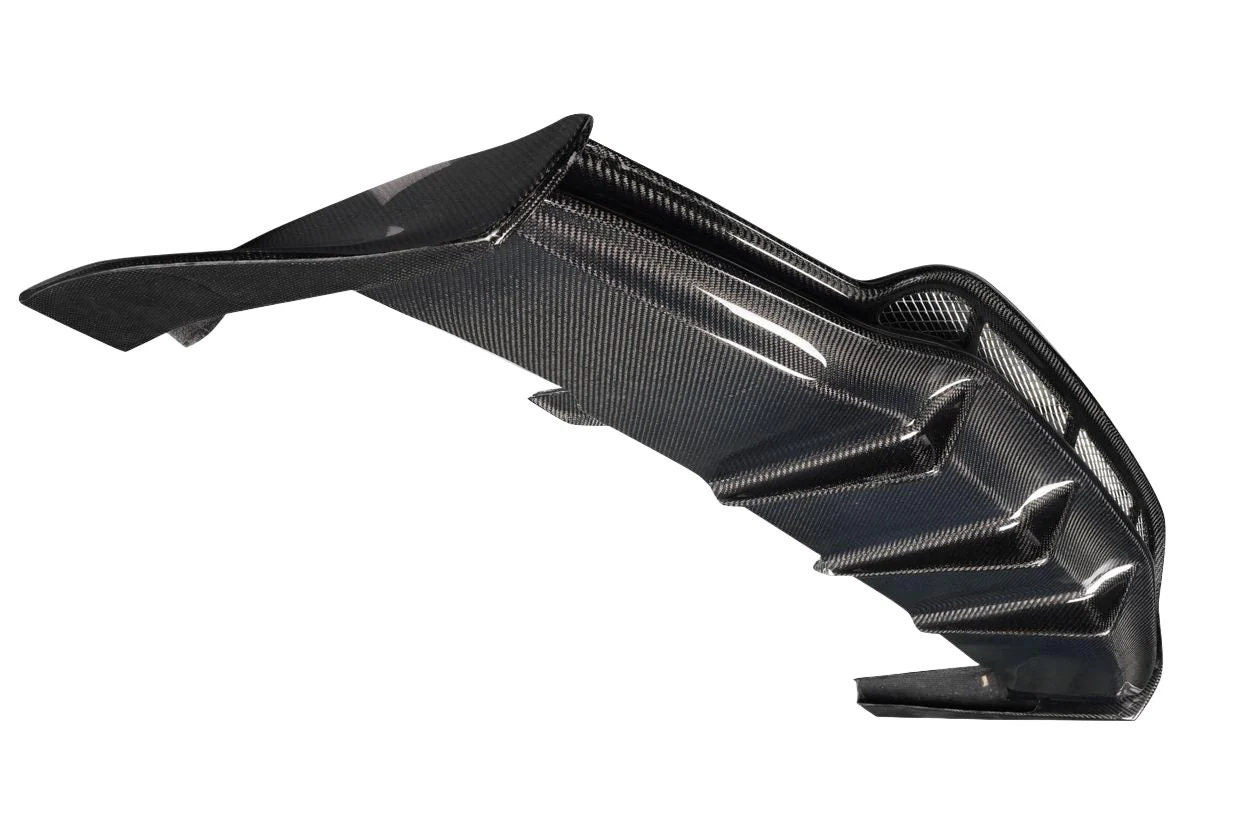 Mercedes C-Class (2015-2020) Carbon Fiber Weaver Sport Rear Diffuser - Image 2