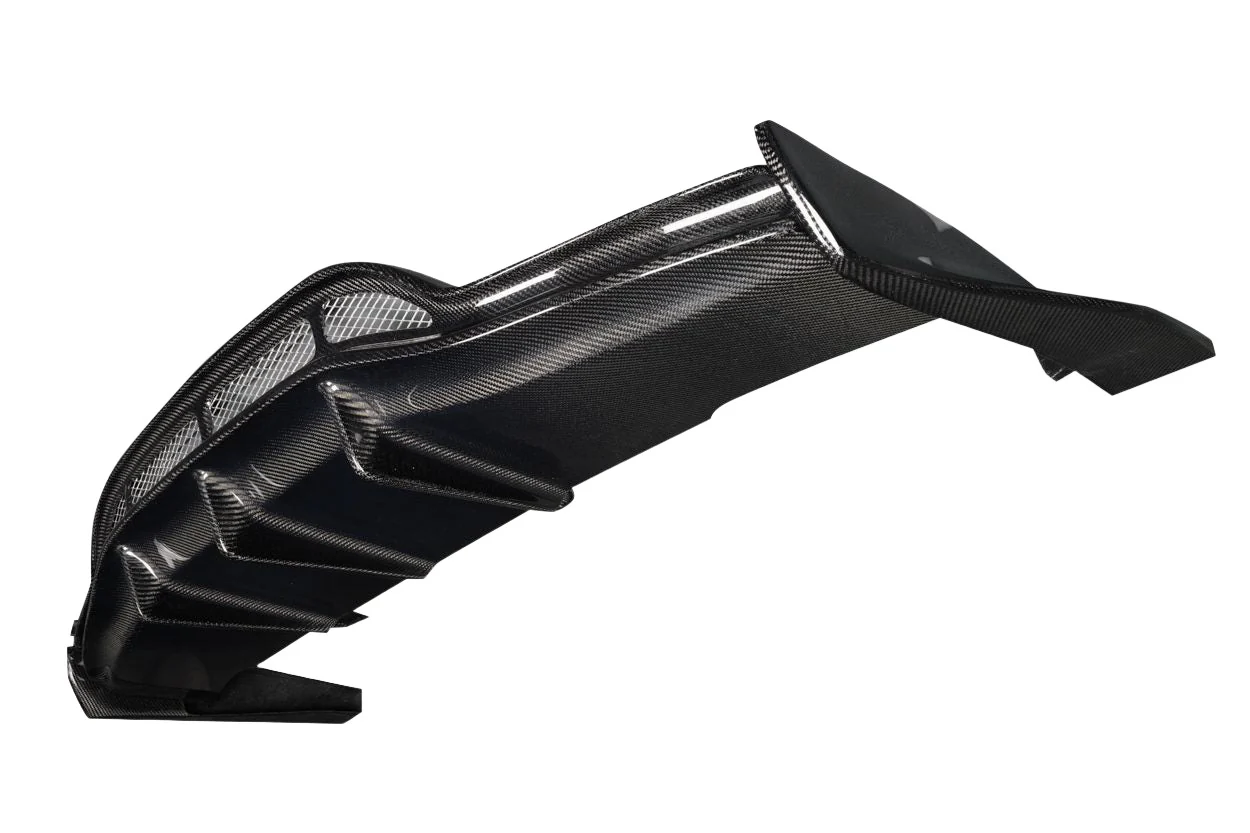 Mercedes C-Class (2015-2020) Carbon Fiber Weaver Sport Rear Diffuser - Image 3
