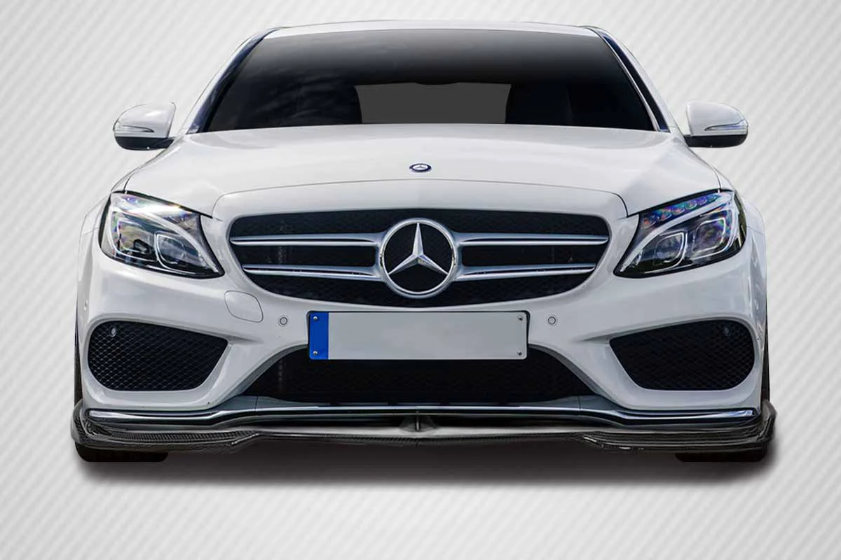 Mercedes C-Class (2015-2021) Carbon Fiber DriTech Fortune Front Lip - Image 6
