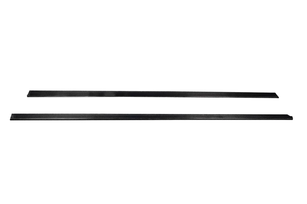 Mercedes C-Class W204 (2008-2014) Carbon Fiber Radian Side Skirt Rocker Panel Splitters - Image 3