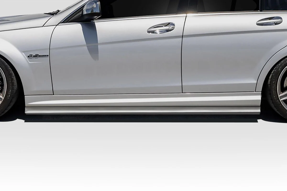 Mercedes C-Class W204 (2008-2014) Radian Side Skirt Rocker Panel Splitters - Image 4