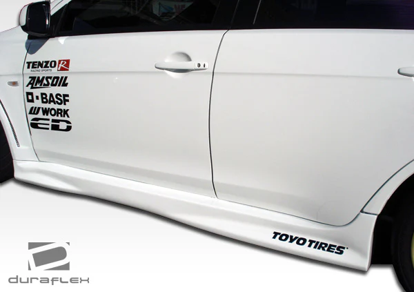 Mitsubishi Evolution X (2008-2015) GT Concept Side Skirts Rocker Panels - Image 10