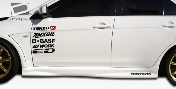 Mitsubishi Evolution X (2008-2015) GT Concept Side Skirts Rocker Panels - Image 11