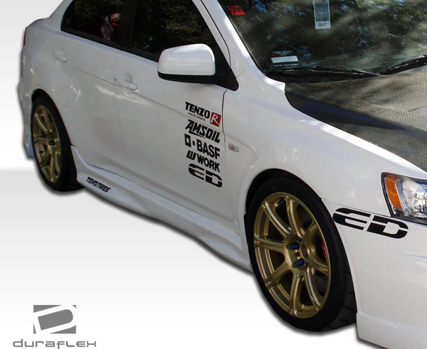 Mitsubishi Evolution X (2008-2015) GT Concept Side Skirts Rocker Panels - Image 12
