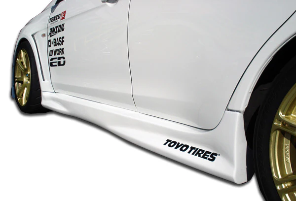Mitsubishi Evolution X (2008-2015) GT Concept Side Skirts Rocker Panels - Image 5
