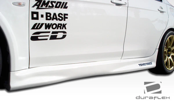 Mitsubishi Evolution X (2008-2015) GT Concept Side Skirts Rocker Panels - Image 8