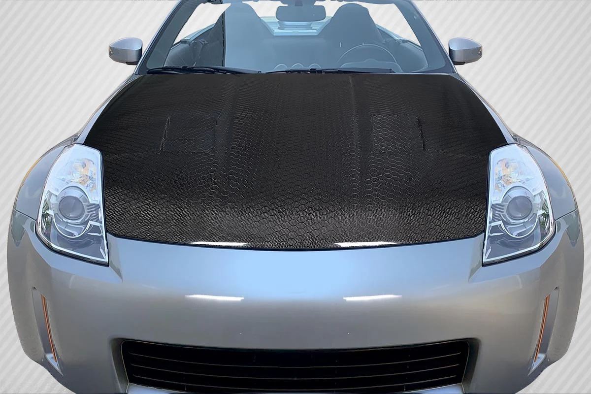 Nissan 350Z Z33 (2003-2006) Carbon Fiber Geo6ix Dritech JGTC Hood - Image 5