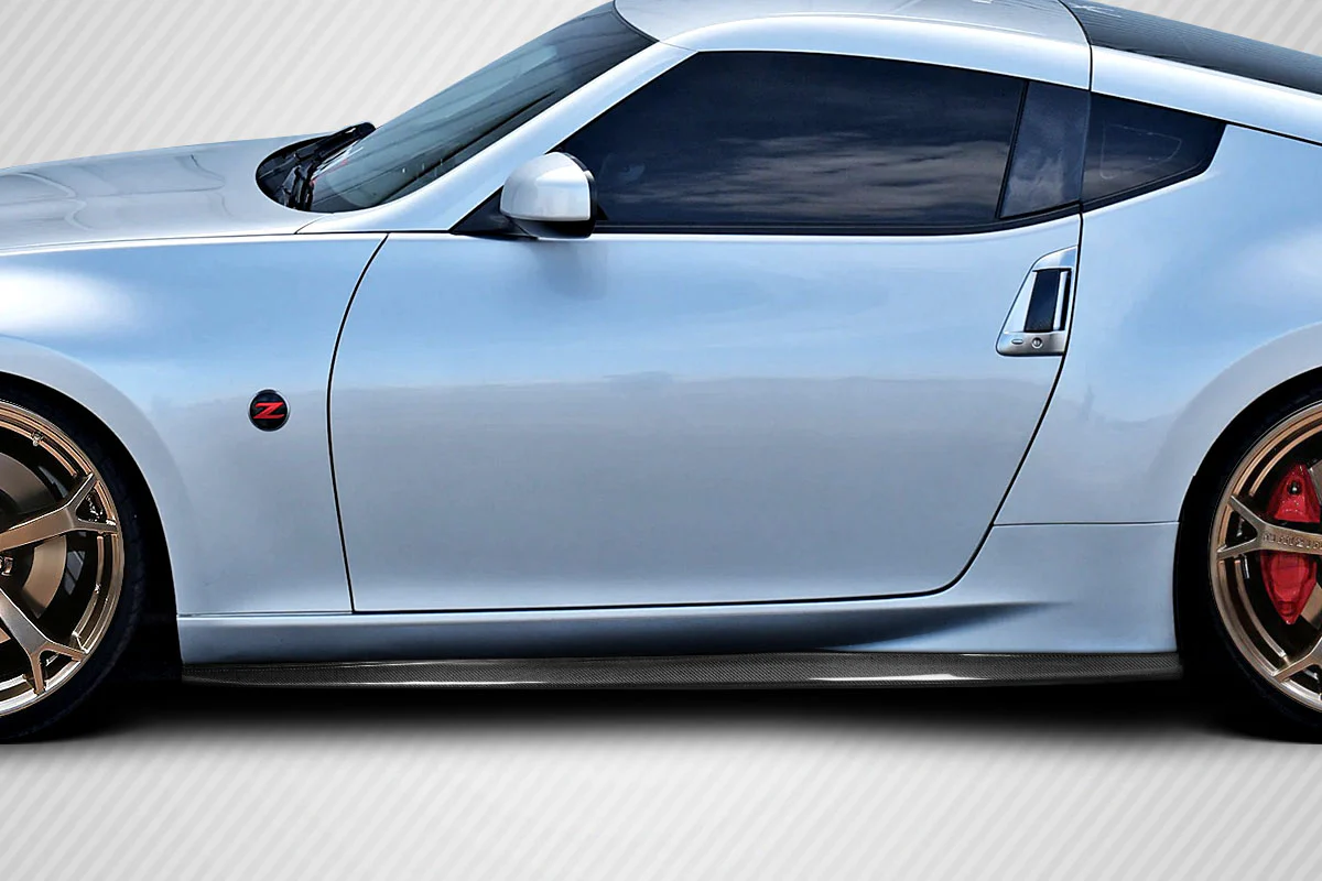 Nissan 370Z Z34 (2009-2020) Carbon Fiber Zenith Side Skirt Rocker Panels - Image 9