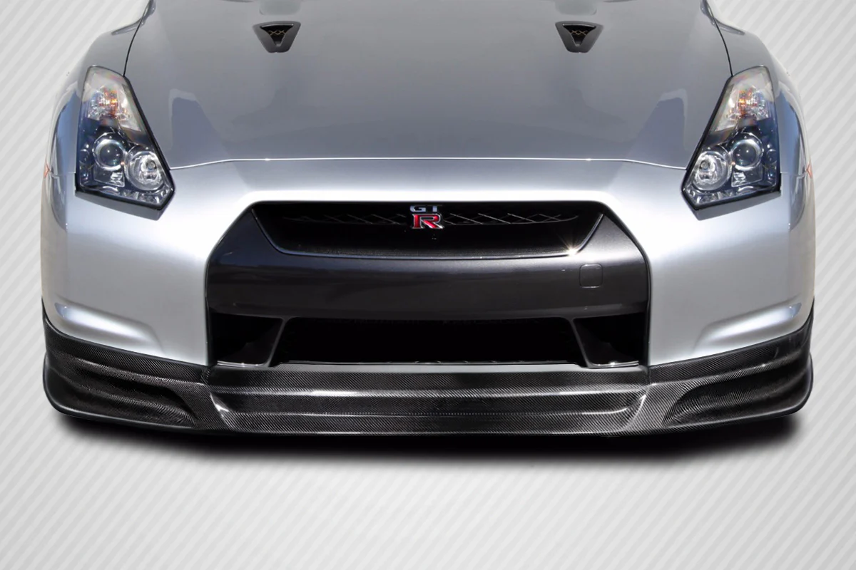 Nissan GT-R R35 (2009-2011) Carbon Fiber C1 Front Lip - Image 6