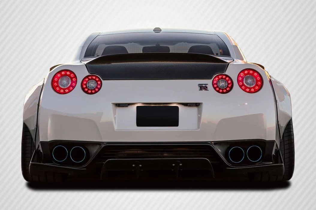 Nissan GT-R R35 (2009-2016) Carbon Fiber LBW Rear Diffuser / Splitters - Image 5