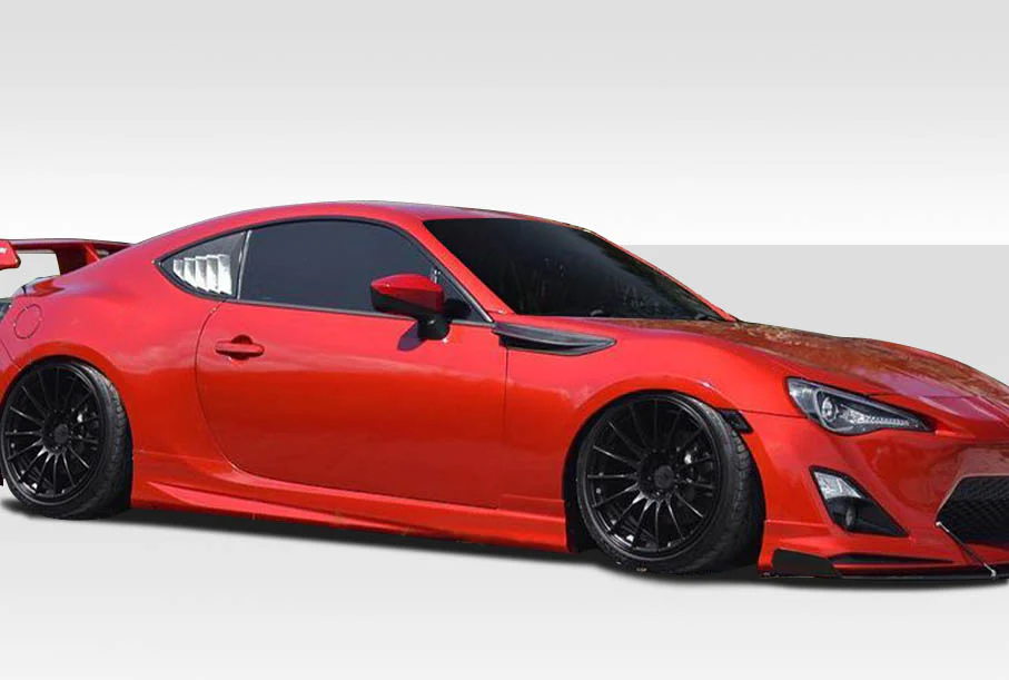 Scion FR-S / Toyota 86 / Subaru BRZ (2013-2020) Modellista Look Side Skirt Rocker Panels - Image 5