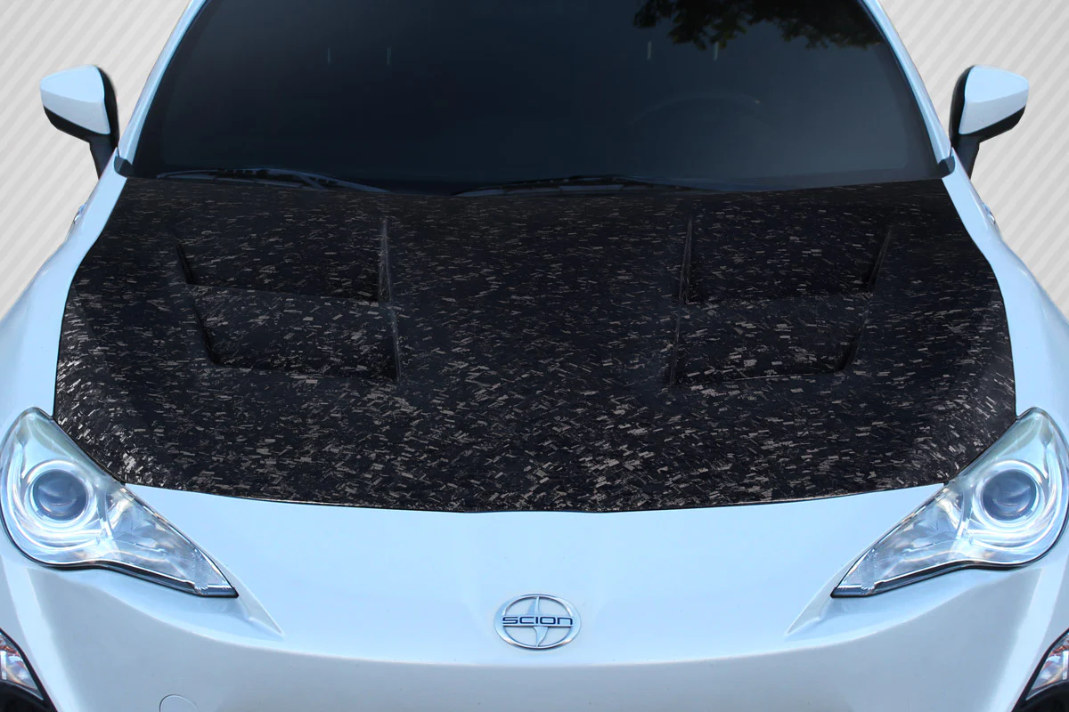 Scion FR-S / Toyota 86 / Subaru BRZ Carbon Fiber AeroForge Dritech 86-R Hood - Image 5