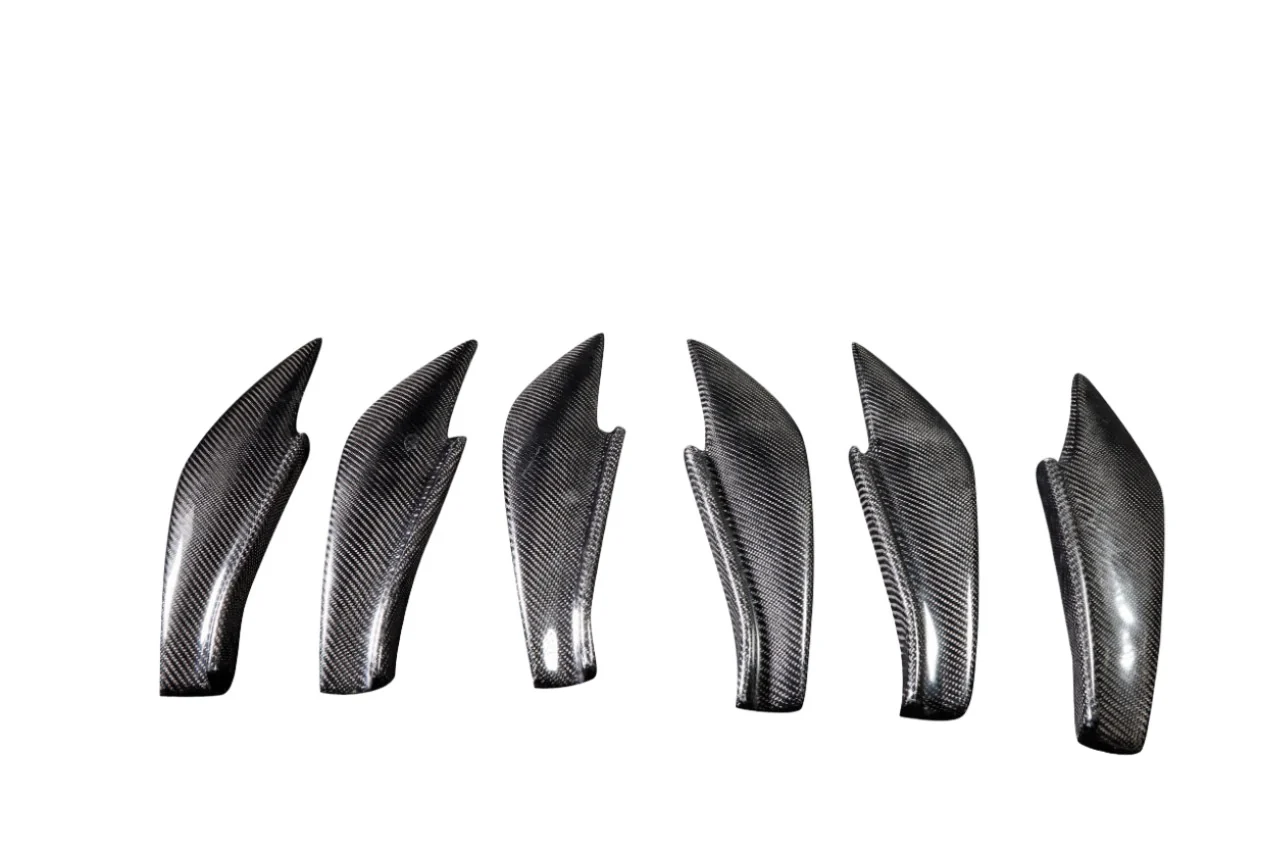 Scion FR-S / Toyota 86 / Subaru BRZ Carbon Fiber GT500 V3 Rear Bumper Canards - Image 3