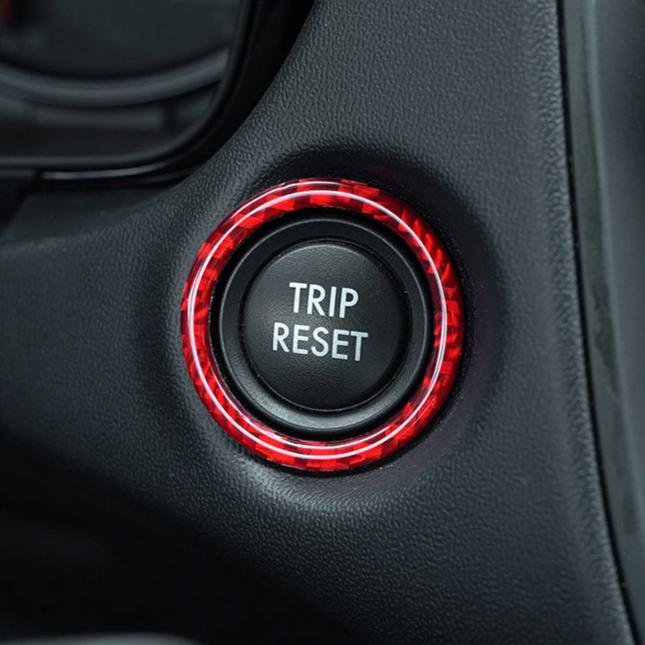 Subaru WRX (2022-2024) P&S Series Carbon Fiber Trip Reset Button Frame Cover - Image 4