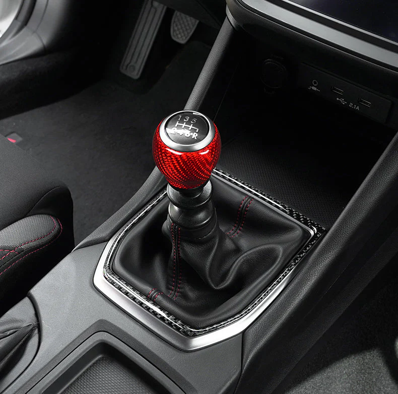 Subaru WRX (2022-2024) Tanso Dry Carbon Fiber Shift Knob Surround Cover - Image 5
