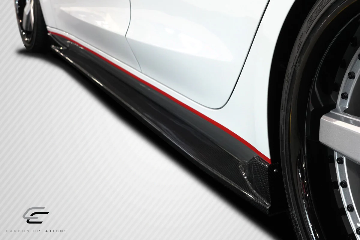 Tesla Model 3 (2018-2023) Carbon Fiber GT Concept Side Skirt Rocker Panels - Image 4